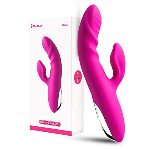 【年間30万個売り】ZEMALIA Deliaバイブ 女性用 電マ 38℃加熱 二点責め同時イキ 即